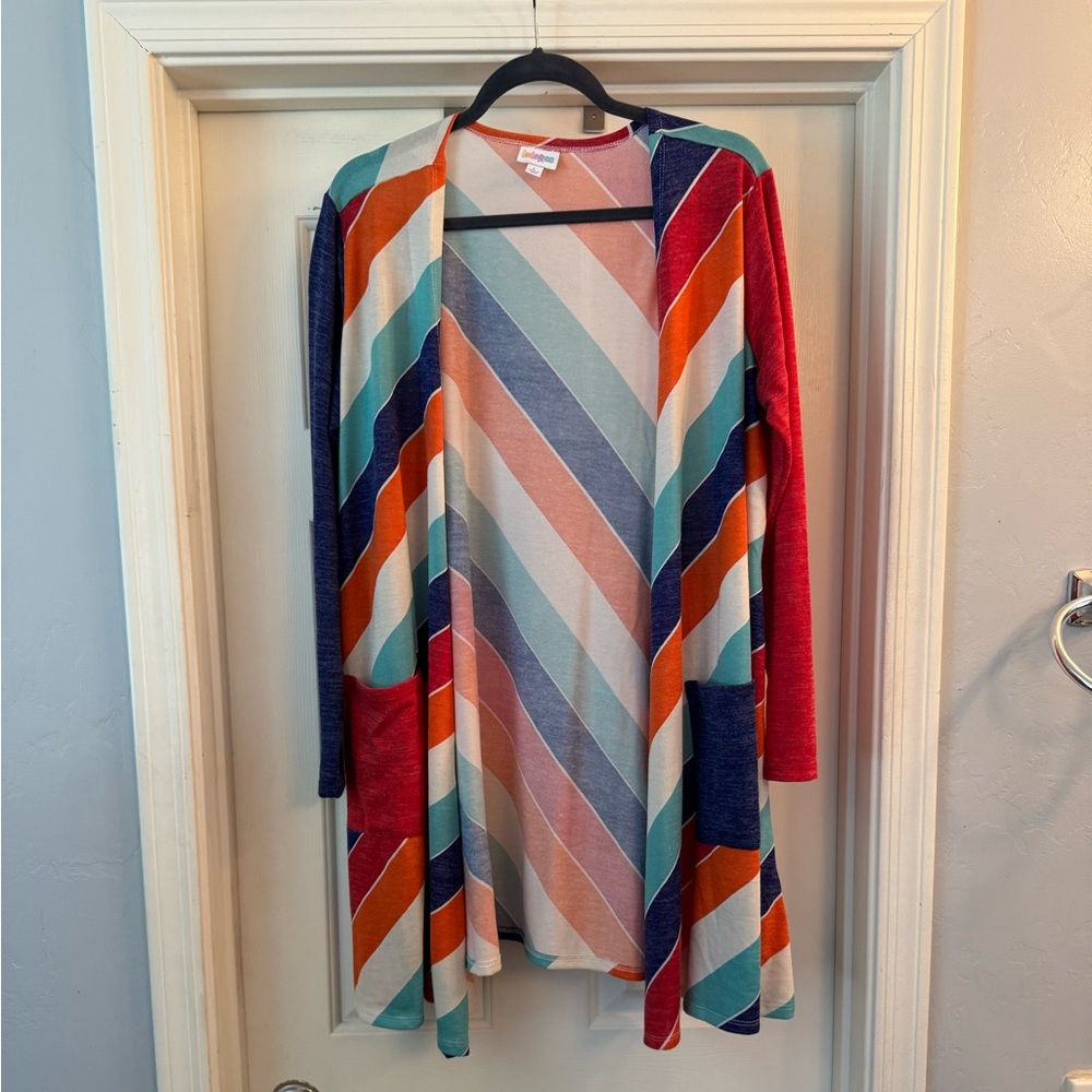 EUC Lularoe Caroline A-Line Cardigan